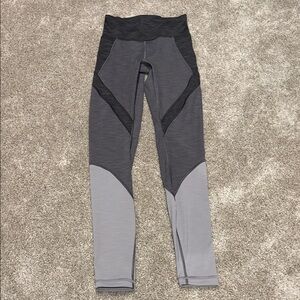 lululemon athletica Gray and Black Leggings
